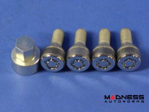 Alfa Romeo Tonale Wheel Locks - Silver - Mopar